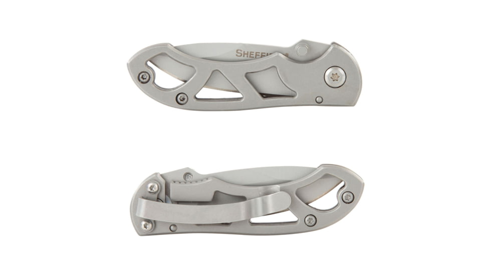 Sheffield 5 1/4 Inch Folding Pocket Knife, Silver, 12931