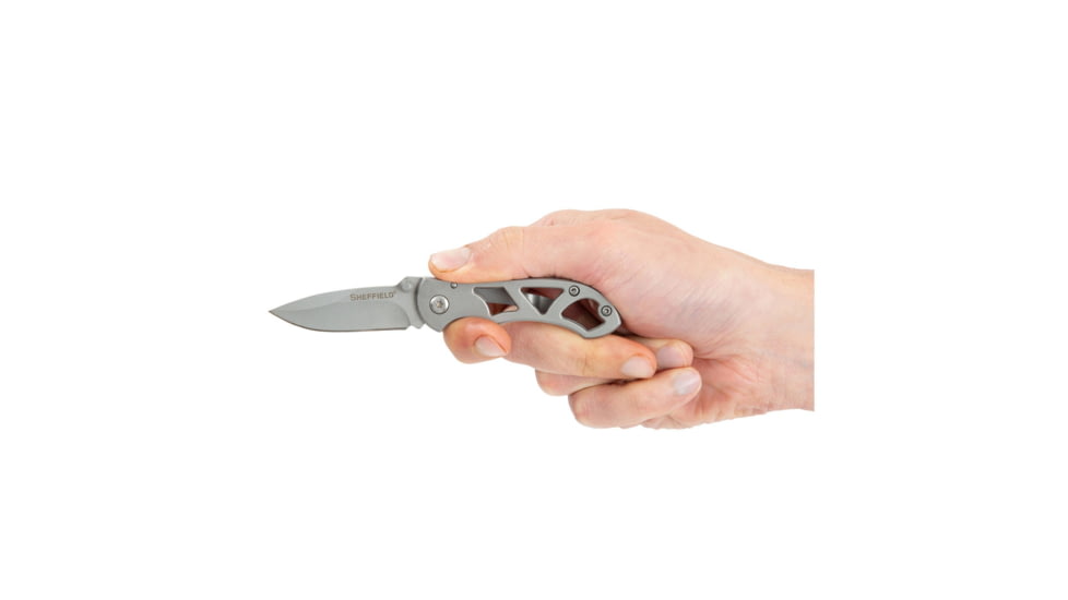 Sheffield 5 1/4 Inch Folding Pocket Knife, Silver, 12931