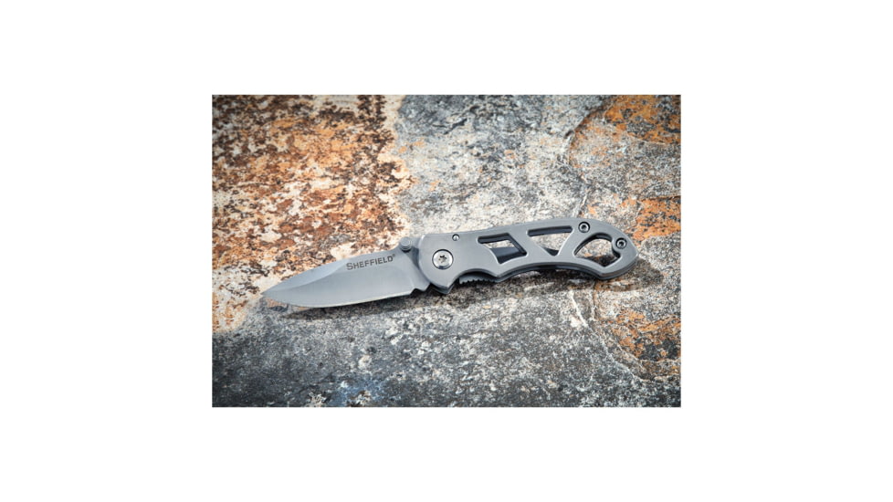 Sheffield 5 1/4 Inch Folding Pocket Knife, Silver, 12931