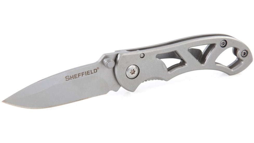 Sheffield 5 1/4 Inch Folding Pocket Knife, Silver, 12931