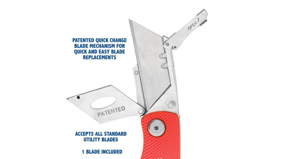 Sheffield Lock Back Utility Folding Knife, 3.5in, Red, 12614