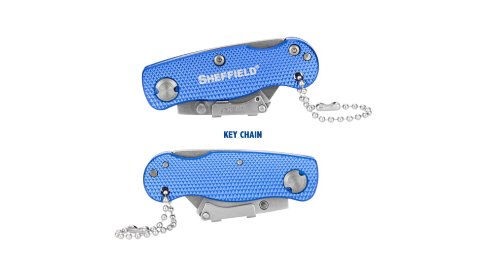 Sheffield Mini Ultimate Lock Back Utility Folding Knife, Blue, 12116