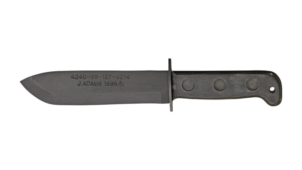 Sheffield MOD Pattern Fixed Knife, black phosphate coated carbon steel blade, fiber handle SHE004