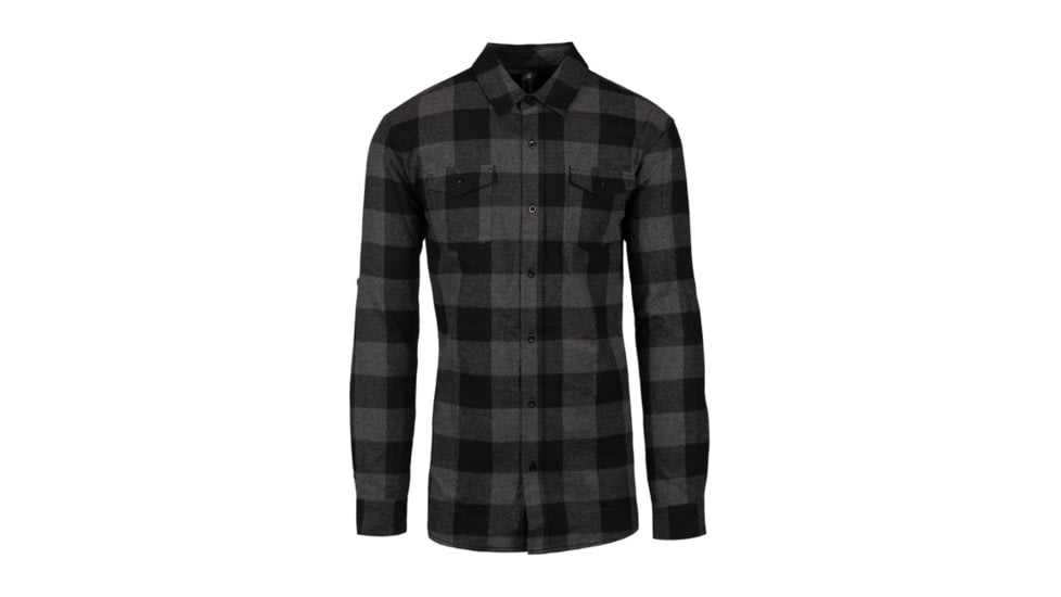 Shell Shock Technologies Shell Tech Flannel - Charcoal - Small, STA-100300-CHAR-S