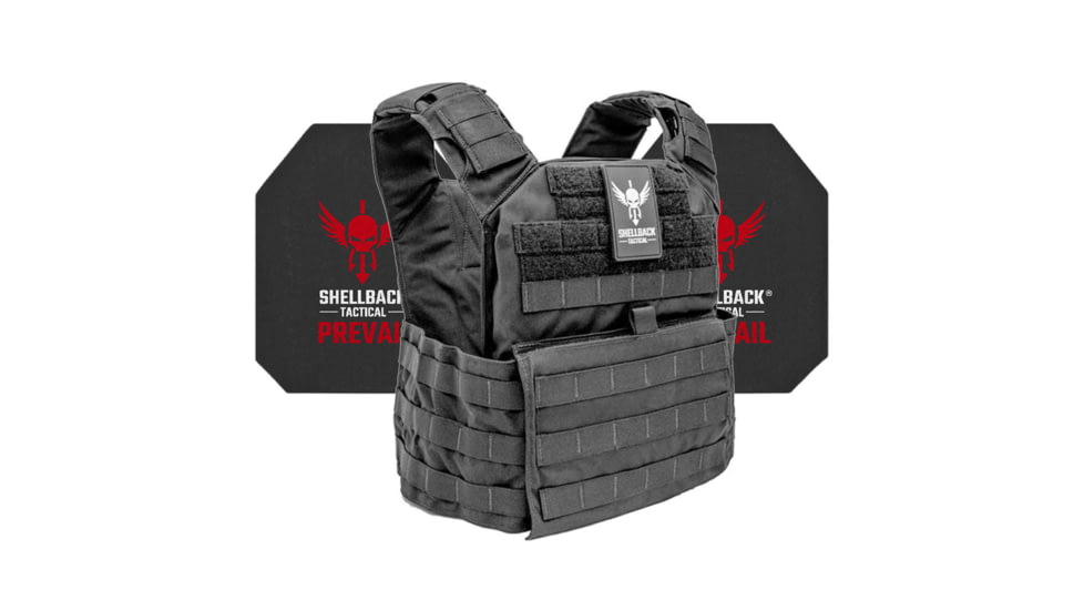 Shellback Tactical Banshee Active Shooter Kit with Level IV Model 4S17 Armor Plates, Black, One Size, SBT-BANRIF-4S17-BK