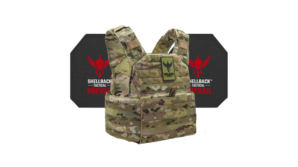 Shellback Tactical Banshee Active Shooter Kit with Level IV Model 4S17 Armor Plates, Multicam, One Size, SBT-BANRIF-4S17-MC
