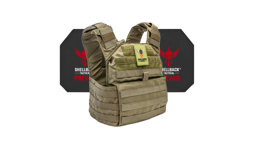 Shellback Tactical Banshee Active Shooter Kit with Level IV Model 4S17 Armor Plates, Ranger Green, One Size, SBT-BANRIF-4S17-RG