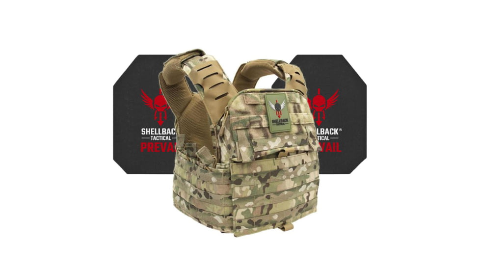 Shellback Tactical Banshee Elite 2.0 Active Shooter Kit with Level IV Model 4S17 Armor Plates, Multicam, One Size, SBT-BANELT-4S17-MC