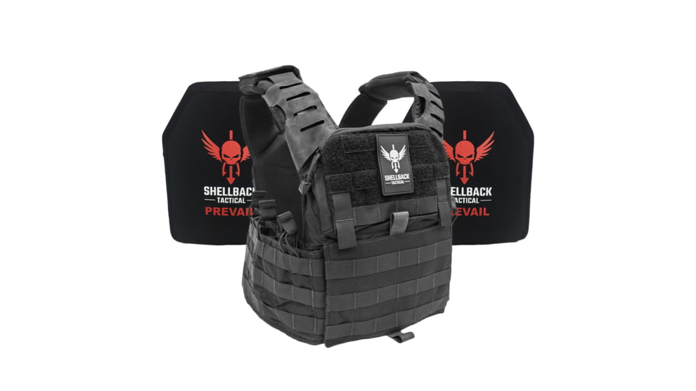 Shellback Tactical Banshee Elite 2.0 Lightweight Level III Armor System, Black, One Size, SBT-BANELT-LON-III-P-BK