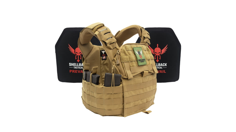 Shellback Tactical Banshee Elite 2.0 Lightweight Level III Armor System, Coyote, One Size, SBT-BANELT-LON-III-P-CT