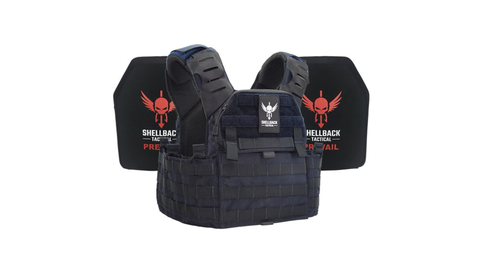 Shellback Tactical Banshee Elite 2.0 Lightweight Level III Armor System, Navy Blue, One Size, SBT-BANELT-LON-III-P-NB