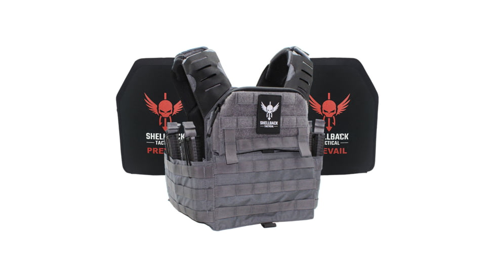 Shellback Tactical Banshee Elite 2.0 Lightweight Level III Armor System, Wolf Grey, One Size, SBT-BANELT-LON-III-P-WG
