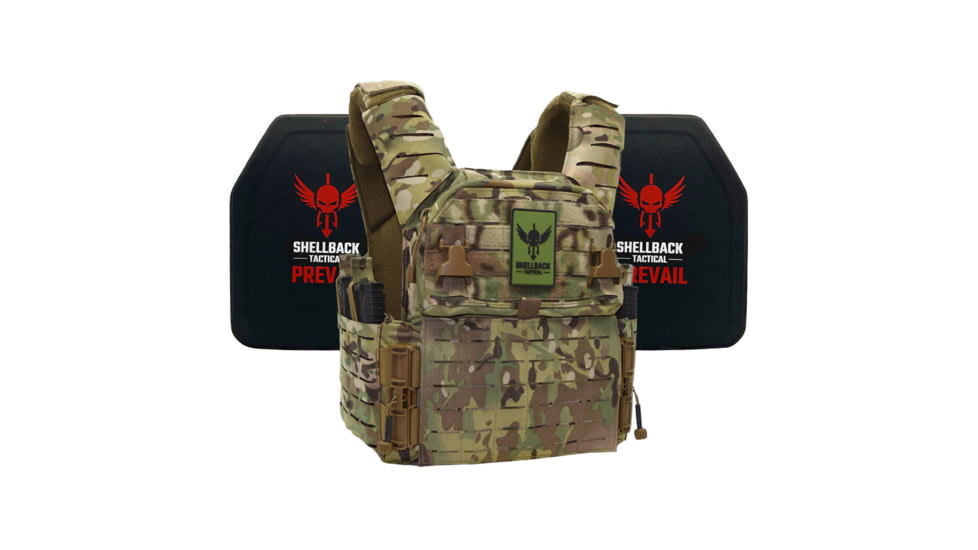 Shellback Tactical Banshee Elite 3.0 Level IV Body Armor Kit w/ Model 4SICMH Ceramic Plates, Multicam, 2XL/3XL, SBT-BANELT3-4SICMH-MC-2X3X
