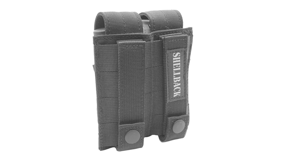 Shellback Tactical Double Pistol Mag Pouch, Molle compatible, Black, One Size, SBT-5000-BK