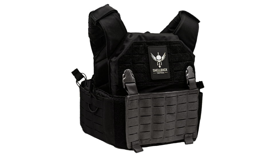 Shellback Tactical Laser Cut Molle Clip Placard 2.0, Black, One Size, SBT-7061-BK