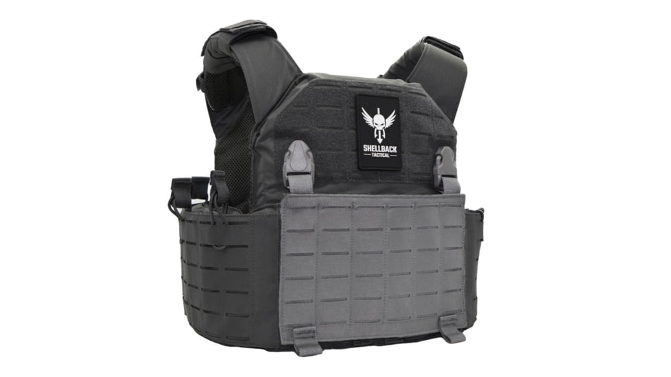 Shellback Tactical Laser Cut Molle Clip Placard 2.0, Wolf Grey, One Size, SBT-7061-WG