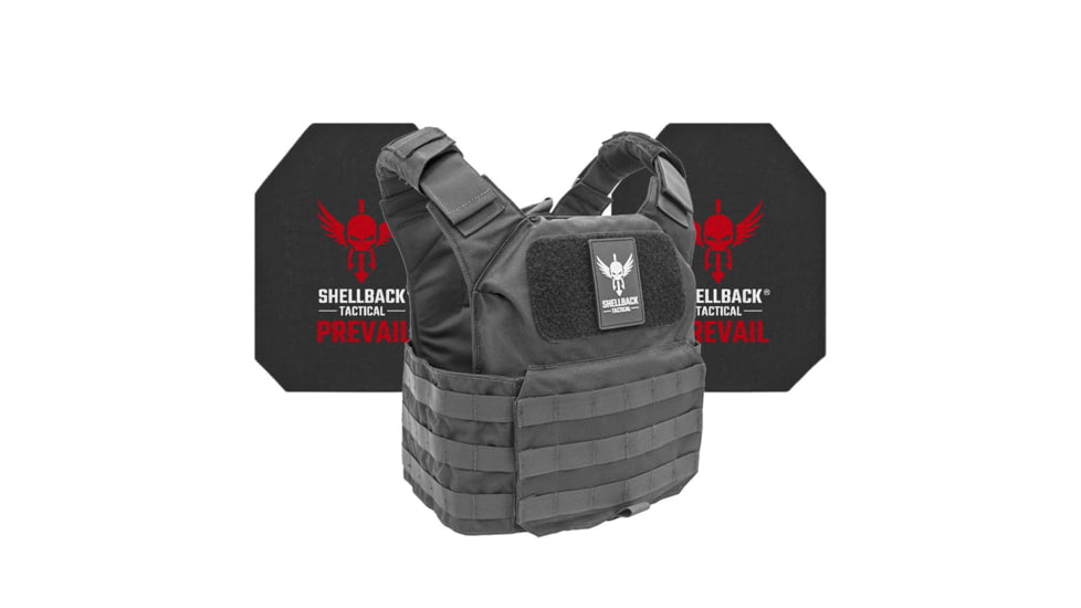 Shellback Tactical Patriot Active Shooter Kit with Level IV Model 4S17 Armor Plates, Black, One Size, GSA-PATPC-4S17-BK