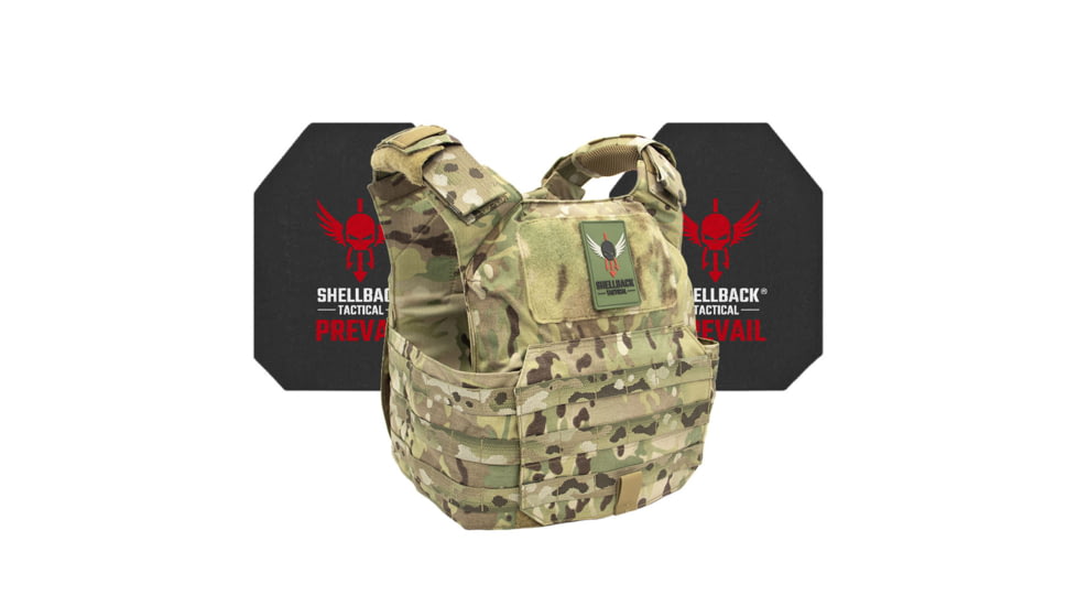Shellback Tactical Patriot Active Shooter Kit with Level IV Model 4S17 Armor Plates, Multicam, One Size, GSA-PATPC-4S17-MC