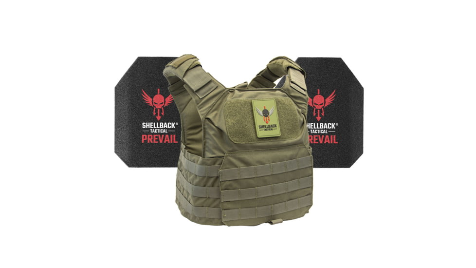 Shellback Tactical Patriot Level III Steel Plates Armor Kit, Ranger Green, One Size, GSA-PATPC-AR1000-RG