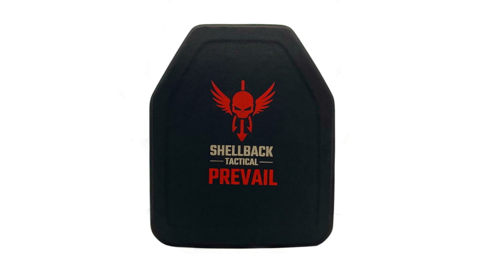 Shellback Tactical Prevail Series 4SICMHLevel IV Multi Curve 10 x 12 Hard Armor Plate, Black, 10 x12, SBT-4SICMH-SC10-BK