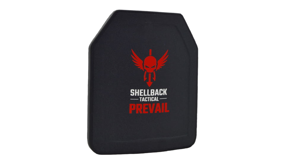 Shellback Tactical Prevail Series SAPI Sized Stand Alone Level III+ Hard Armor Plate, Black, Small, SBT-H3101-SAPI-SM