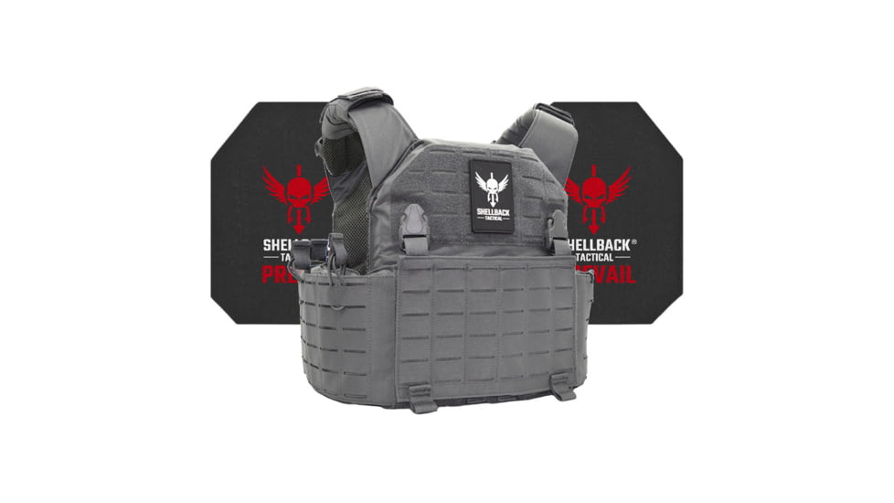Shellback Tactical Rampage 2.0 Active Shooter Kit with Level IV Model 4S17 Armor Plates, Wolf Grey, One Size, SBT-9031-4S17-WG