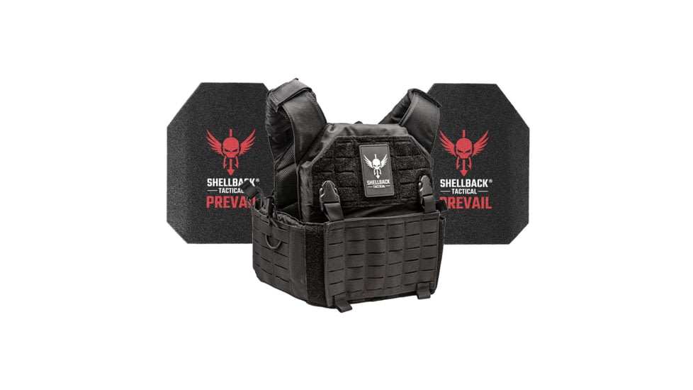 Shellback Tactical Rampage 2.0 Level III Steel Plates Armor Kit, Black, One Size, SBT-9031-AR1000-BK