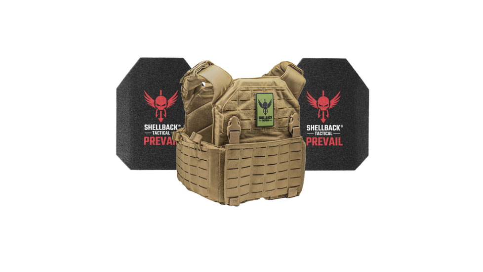 Shellback Tactical Rampage 2.0 Level III Steel Plates Armor Kit, Coyote, One Size, SBT-9031-AR1000-CT