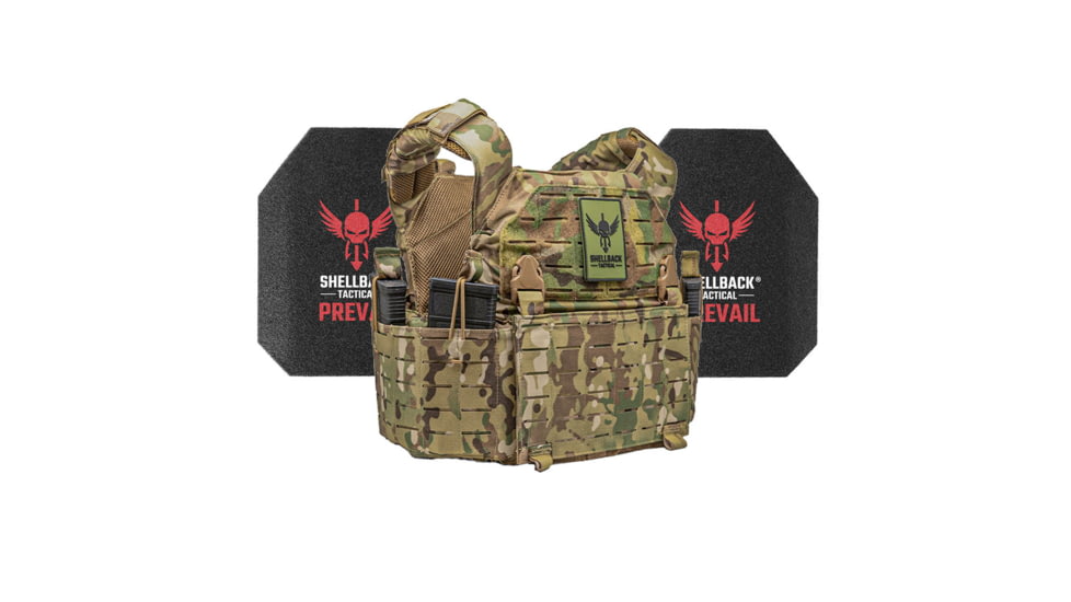 Shellback Tactical Rampage 2.0 Level III Steel Plates Armor Kit, Multicam, One Size, SBT-9031-AR1000-MC