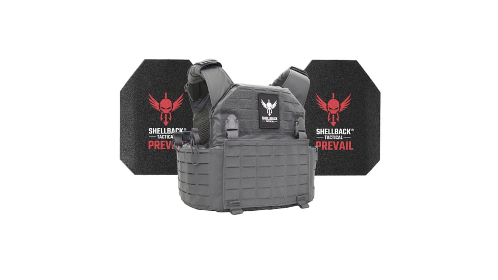 Shellback Tactical Rampage 2.0 Level III Steel Plates Armor Kit, Wolf Grey, One Size, SBT-9031-AR1000-WG