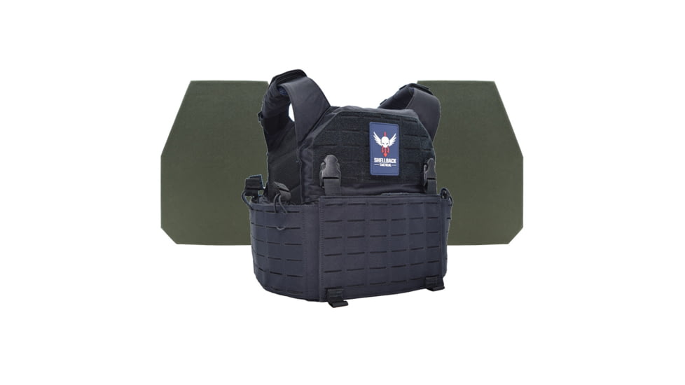 Shellback Tactical Rampage 2.0 Level IV Body Armor Kit with Model L410 Plates, Navy Blue, One Size, SBT-9031-L410-NB