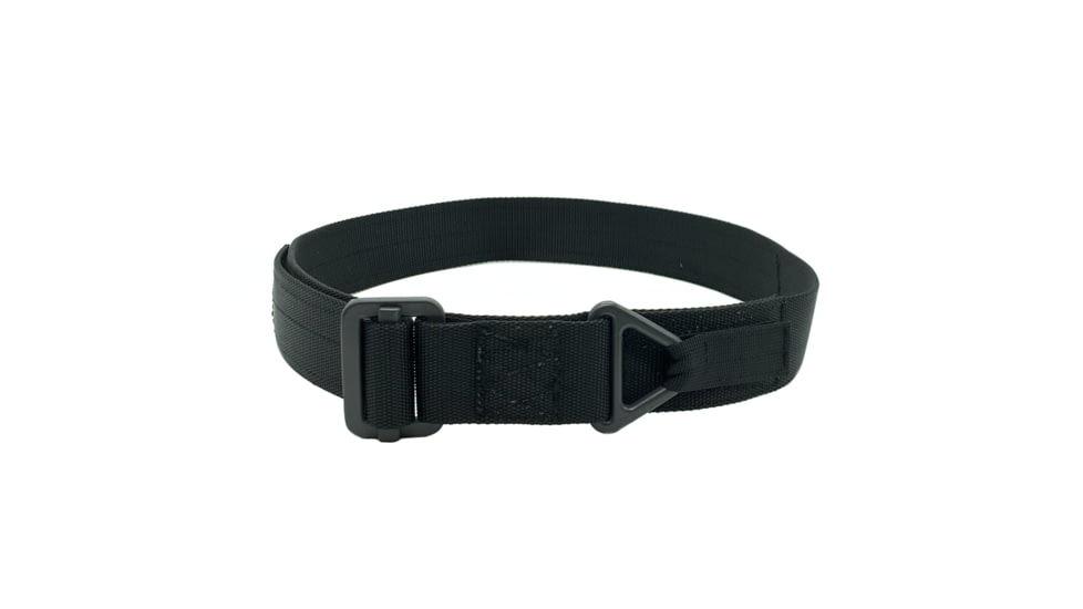 Shellback Tactical Riggers Belt w/ Hook-and-loop Buckle, Black, Large, SBT-8000-BK-LG