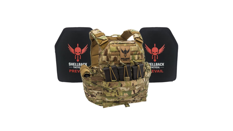 Shellback Tactical SF Lightweight Armor System with Level III+ H3101 Plates, Multicam, Small, GSA-SF-H3101-MC-SM