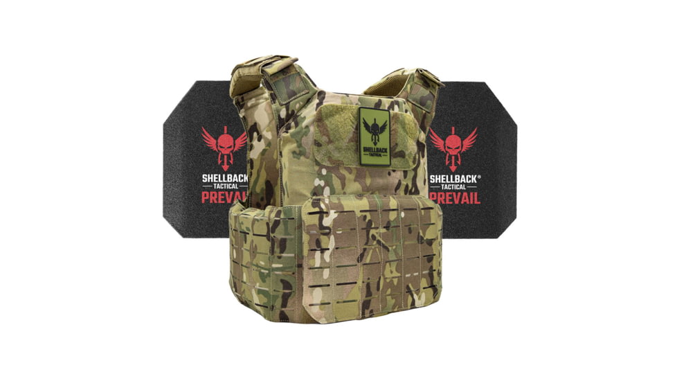 Shellback Tactical Shield 2.0 Level III Steel Plates Armor Kit, Multicam, One Size, SBT-9011-AR1000-MC
