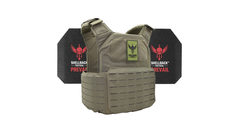 Shellback Tactical Shield 2.0 Level III Steel Plates Armor Kit, Ranger Green, One Size, SBT-9011-AR1000-RG