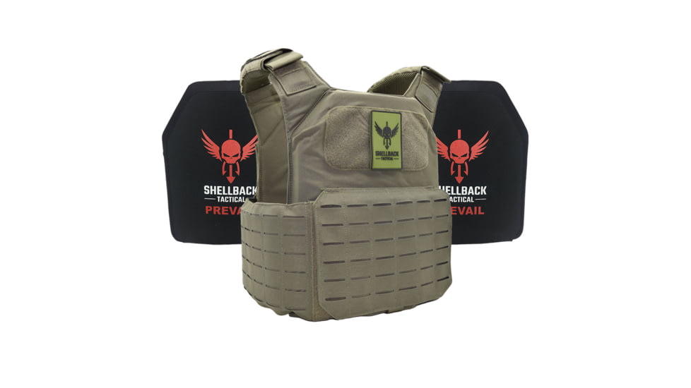Shellback Tactical Shield 2.0 Lightweight Level III Armor System, Ranger Green, One Size, SBT-9011-LON-III-P-RG
