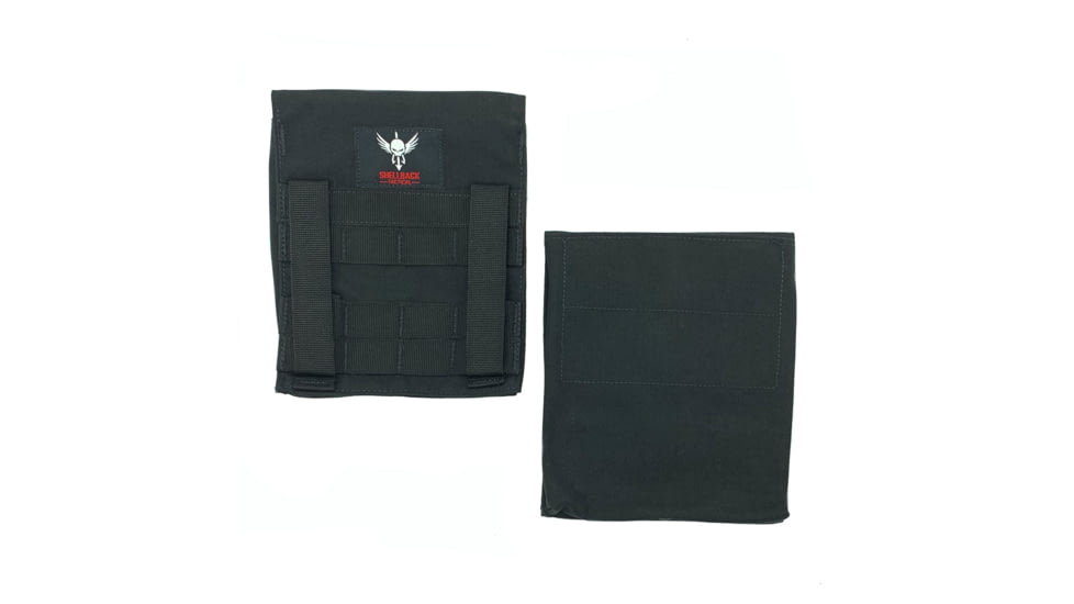 Shellback Tactical Side Plate Pockets 2.0, Set of 2, Black, One Size, SBT-7090-BK