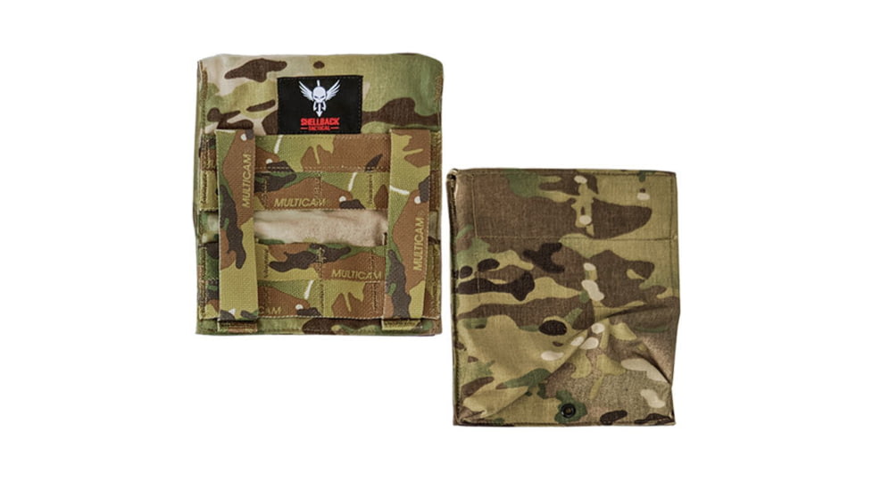 Shellback Tactical Side Plate Pockets 2.0, Set of 2, Multicam, One Size, SBT-7090-MC