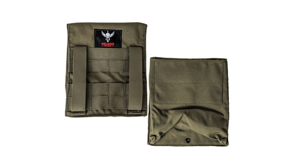 Shellback Tactical Side Plate Pockets 2.0, Set of 2, Ranger Green, One Size, SBT-7090-RG