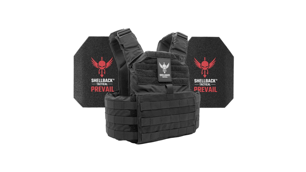 Shellback Tactical Skirmish Level III Steel Plates Armor Kit, Black, One Size, SBT-9020-AR1000-BK