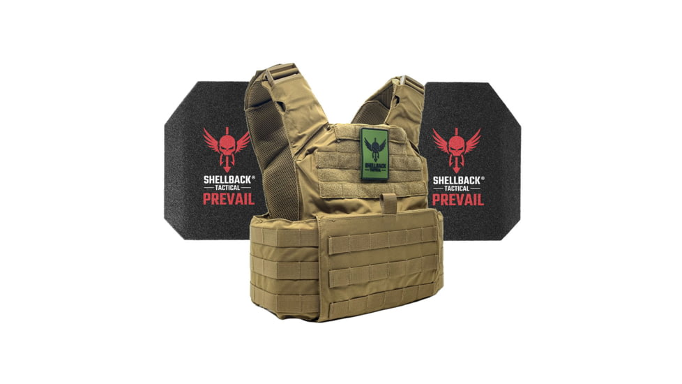 Shellback Tactical Skirmish Level III Steel Plates Armor Kit, Coyote, One Size, SBT-9020-AR1000-CT