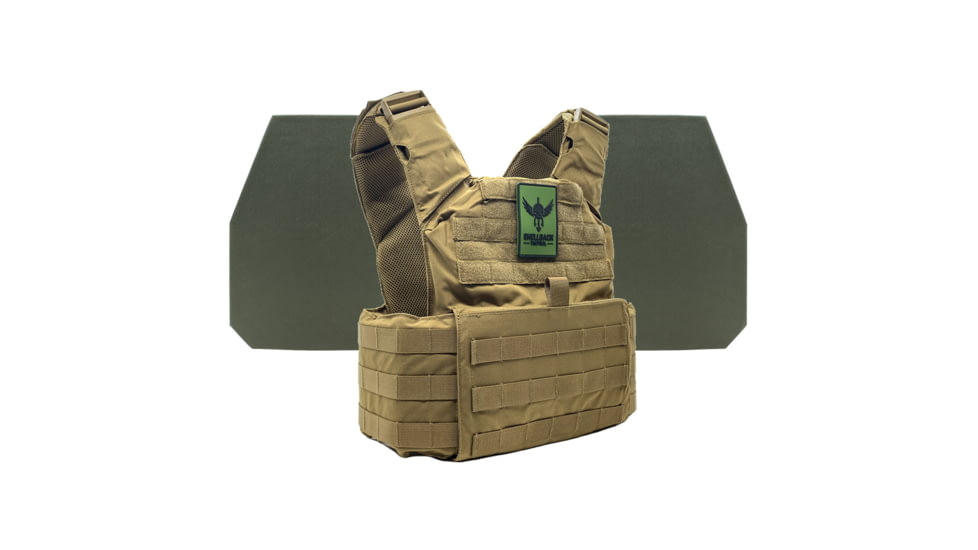 Shellback Tactical Skirmish Level IV Body Armor Kit with Model L410 Plates, Coyote, One Size, SBT-9020-L410-CT