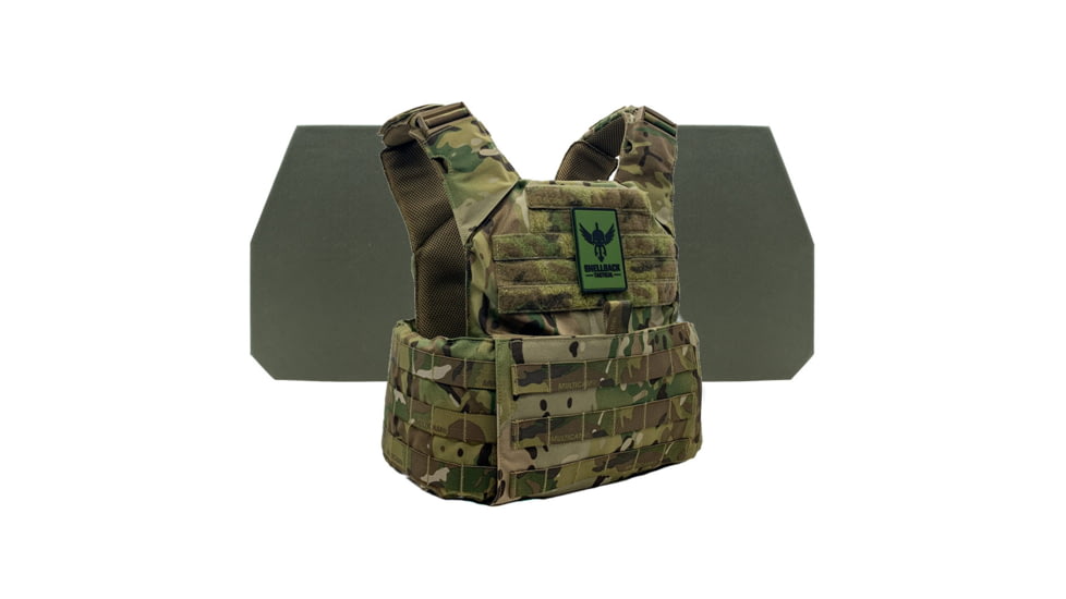 Shellback Tactical Skirmish Level IV Body Armor Kit with Model L410 Plates, Multicam, One Size, SBT-9020-L410-MC