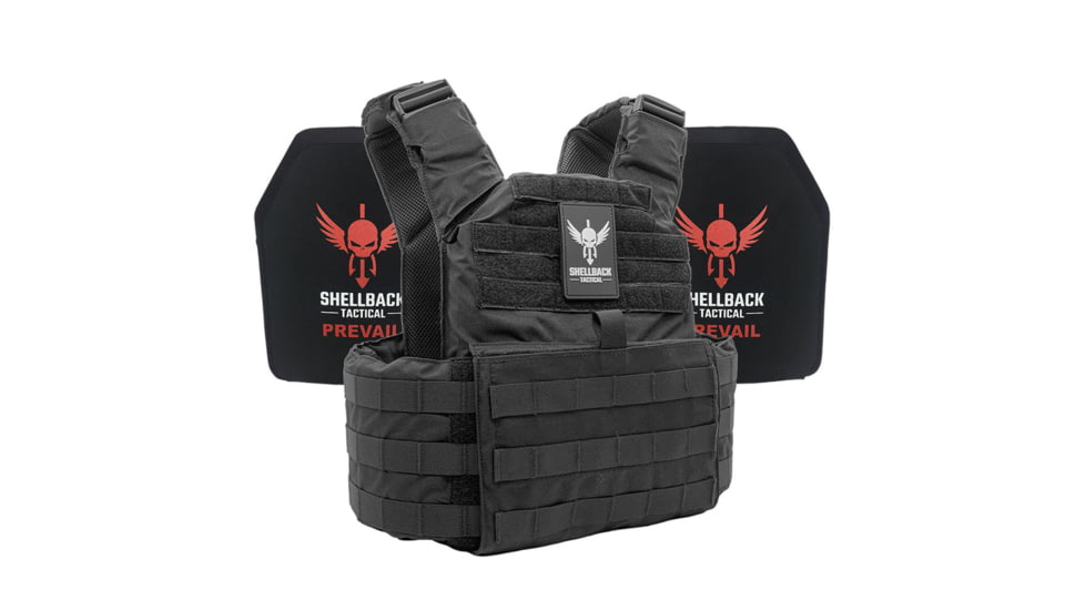 Shellback Tactical Skirmish Lightweight Level III Armor System, Black, One Size, SBT-9020-LON-III-P-BK
