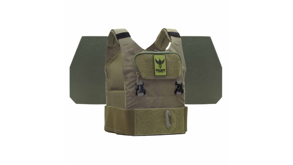 Shellback Tactical Stealth 2.0 Level IV Body Armor Kit with Model L410 Plates, Ranger Green, One Size, SBT-STLTHPC2-L410-RG