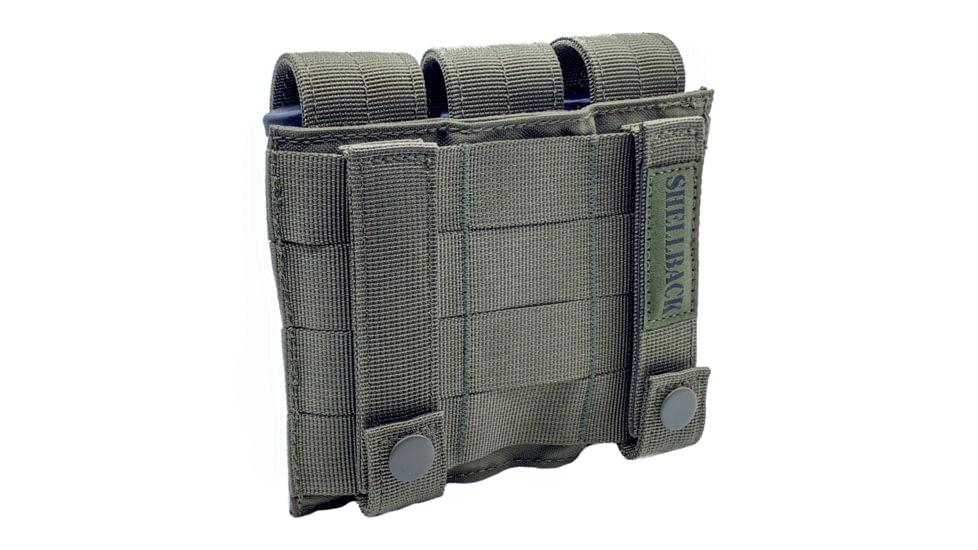 Shellback Tactical Triple Pistol Mag Pouch, Molle compatible, Ranger Green, One Size, SBT-6000-RG