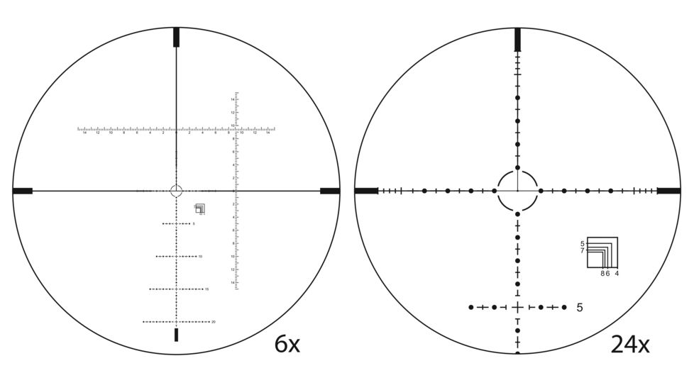 Shepherd Scopes Sniper Series DRS 6-24x50 S Mildot Dual Reticle Rifle Scope, Matte Black Anodized, DRS0054