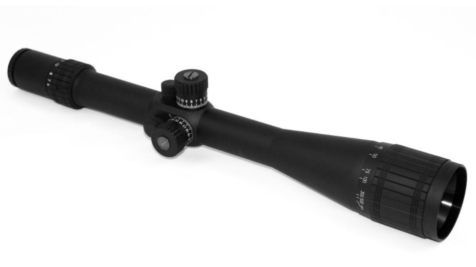 Shepherd Scopes Sniper Series DRS 6-24x50 S1 Dual Reticle Rifle Scope, Matte Black Anodized, 4080DRS.S1