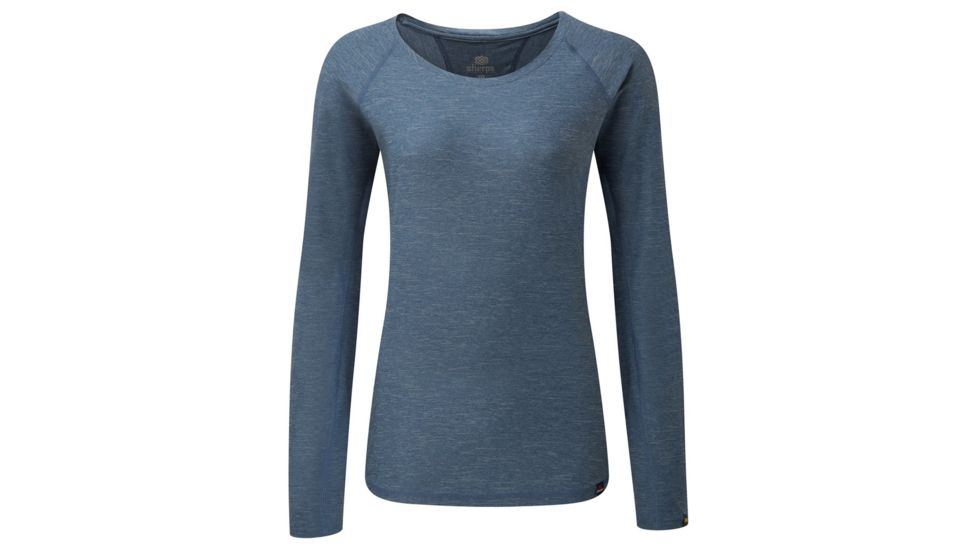 Sherpa Rinchen Long Sleeve Tee - Womens, Samudra, Large SW3110-SAMUDRA-L