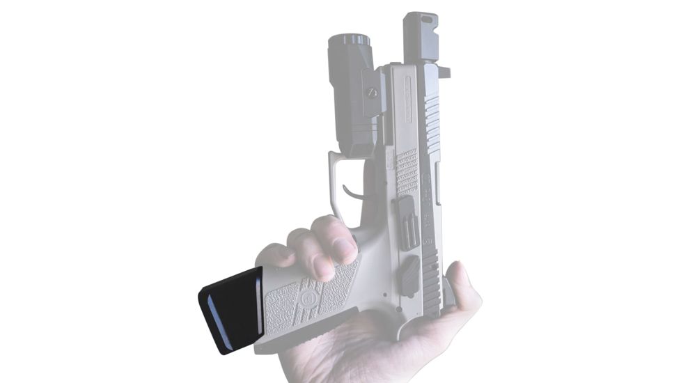 Shield Arms CZ P10-C/P07 5 Round w/ 9mm Luger &amp; 4 Round w/ .40 S&amp;W Pistol Magazine Extension, Black, 1 Pack, Aluminum, CZP10C-ME-5/4RD